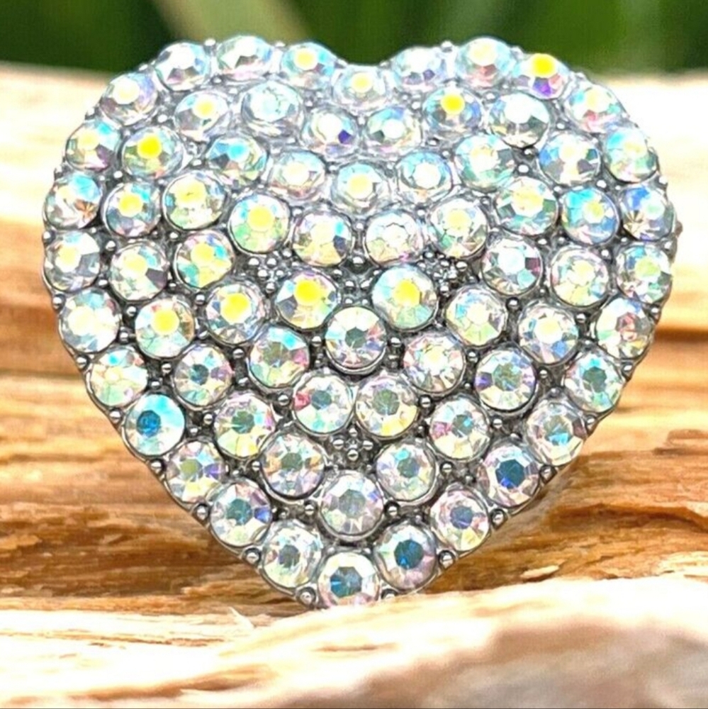 Crystal ring "Heart Shape"